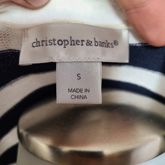 Christopher & Banks striped cardigan - Picture 3 of 6